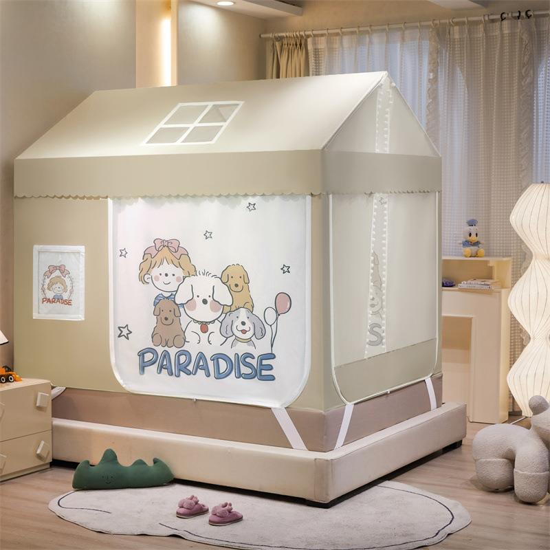 151A类卡通趣味小屋蚊帐全型底防摔遮子光蚊帐亲小房造蒙古子包蚊
