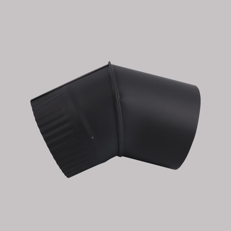 厂家直销澳洲纽波真火壁炉取暖器专用304特锈钢原烟445度弯头5度