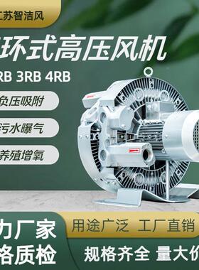 气式高环压机RB-52SH-2真水空旋涡气泵4KW风污处理791曝气漩涡风