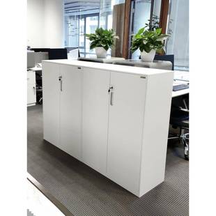 虎一家具文件柜办公室矮柜铁皮柜员工位桌柜边文件柜储物柜隔密断