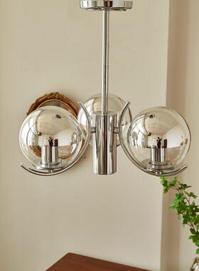 意式复魔豆厅吊灯现代简约中古意58775极简客卧室餐厅铁创古艺玻