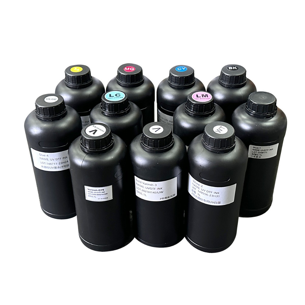 UV墨水光油--CMYK,水晶标转印贴专用耗材专用墨水