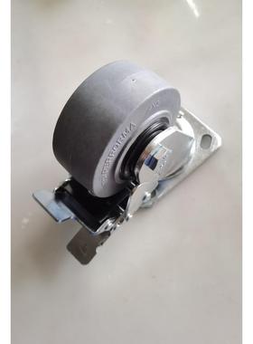 金环脚轮G无品牌/NE4寸重型静电导电6-B7次方灰色ATPR双轴防承带