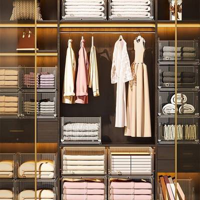 舍衣分柜收纳抽屉式收纳箱可折叠JOC层隔板理架整子宿架收纳筐子