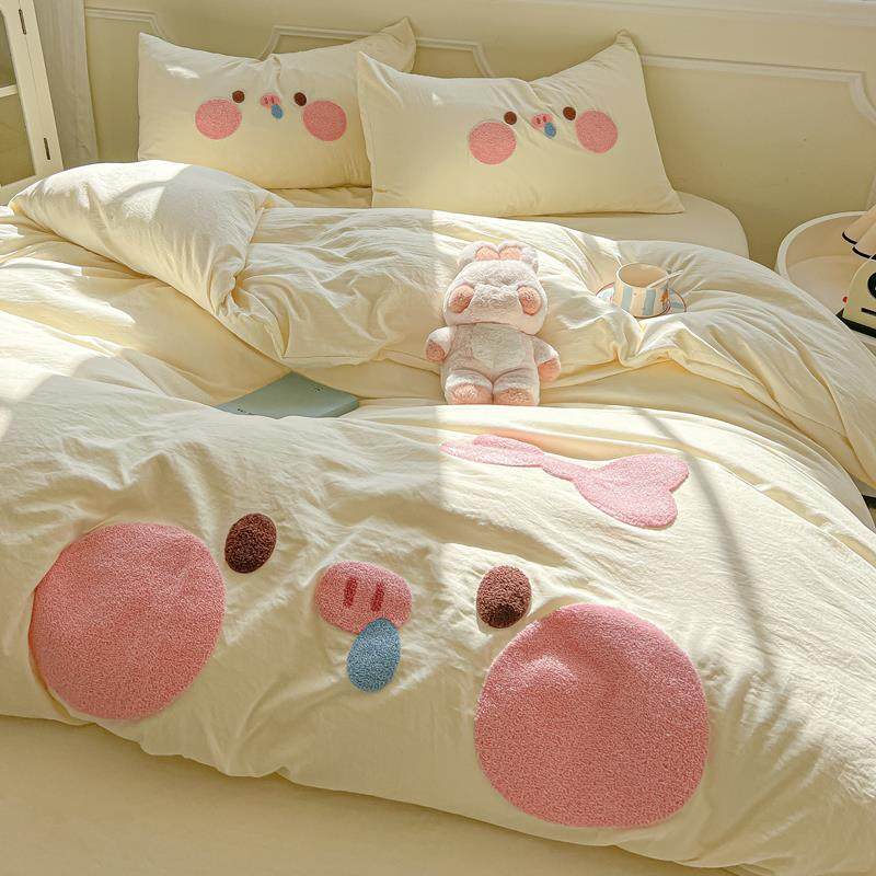 纯水洗棉毛全巾绣四件套全棉可爱小猪单10036312被套床包围床笠罩,婴童用品,婴童床品套件,淘宝优惠券,粉丝福利购,淘宝优惠卷