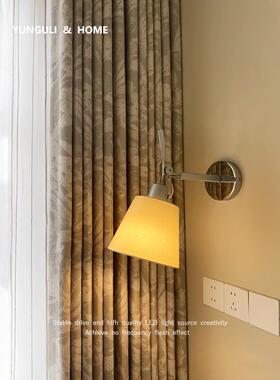 间Tol感oome中古卧室床头713摇臂灯法式奶油风卫生阳台楼梯壁灯