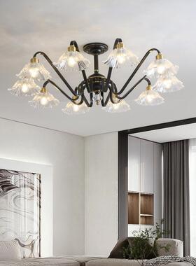 美全铜轻奢吊灯客厅灯式卧简约厅室餐75462厅灯欧大式吸顶主卧轻