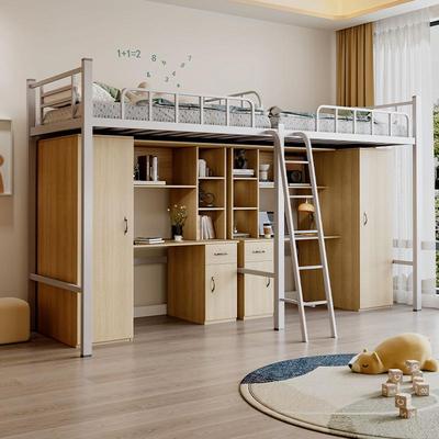 学生宿舍上床下桌组合床小户型家用员工寝室上床下空高架床公寓床