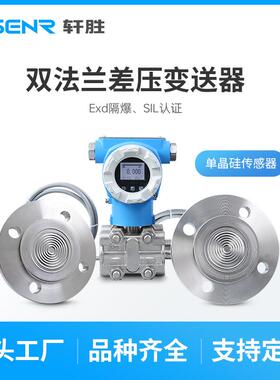 PCM950SF防爆型SIL2双法兰压差式液位变送器DN50DN80法兰液位计