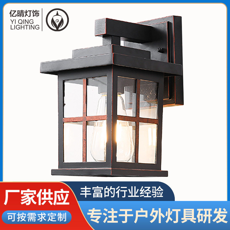 简约欧式床头卧室灯户外防水庭院别墅道路灯花园仿古美式壁灯