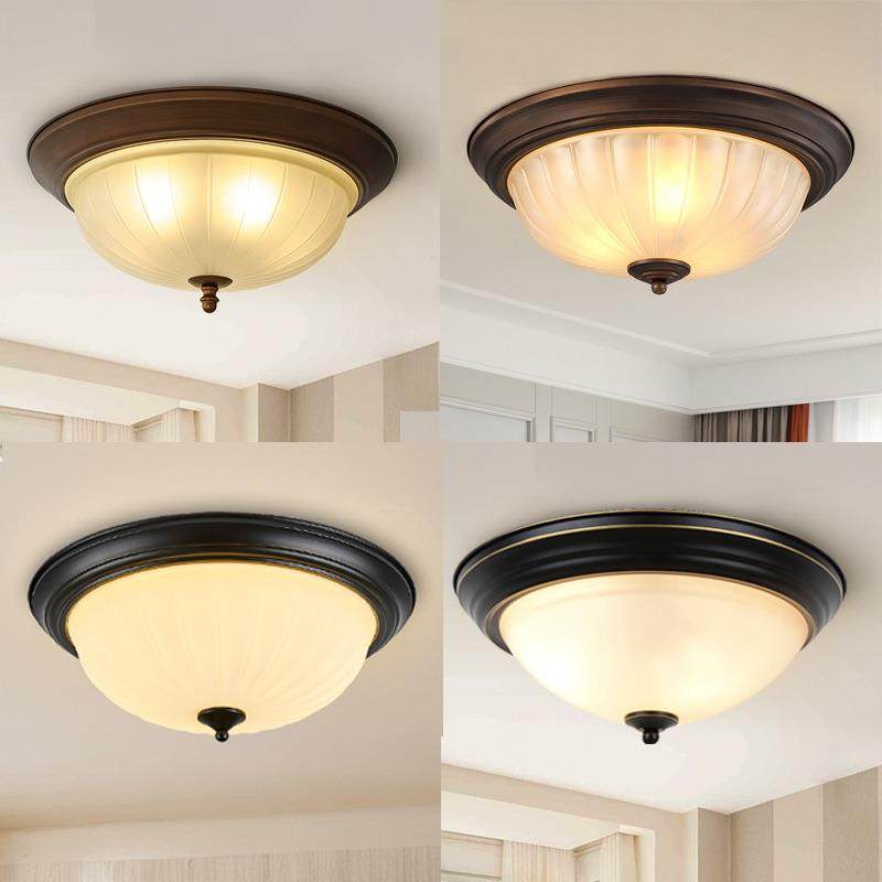 美式吸顶灯卧室灯简约复古乡村法式圆形E27灯头主卧房间书房灯具,纺织面料/辅料/配套,纺织机械配件,淘宝优惠券,粉丝福利购,淘宝优惠卷