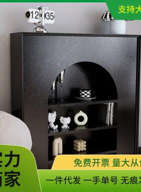 Zy法式壁炉柜装饰柜室内客厅黑白色简约民宿玄关摄影置物架收纳柜