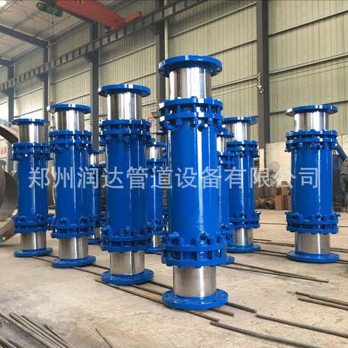 热力管道补偿器直埋式无推力补偿器双向法兰套筒补偿器