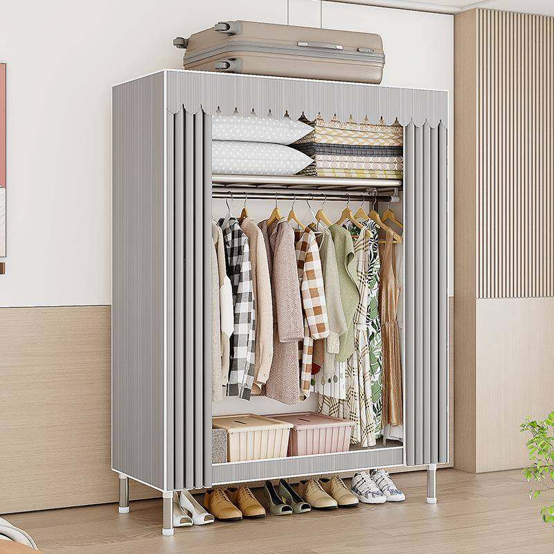 衣柜出租房简易组装布衣柜钢管加粗加厚家用卧室宿舍单人挂衣柜子,纺织面料/辅料/配套,纺织机械配件,淘宝优惠券,粉丝福利购,淘宝优惠卷
