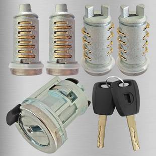 适用于菲亚特全车锁汽车菲亚特短点火锁短门锁芯2把钥匙配件