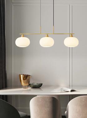 餐厅吊灯现代简约餐厅灯饭厅餐桌灯具LED北欧新款奶油风吧台家居