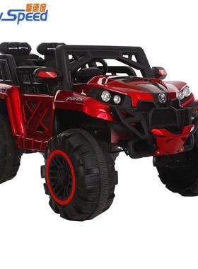 工厂小孩双人四驱越野车儿童玩具双开门减震电动汽车宝宝遥控汽车