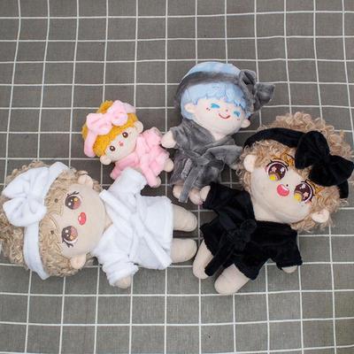 现货娃衣10cm15cm20cm棉花娃娃玩偶公仔浴袍睡衣睡袍套装无属性