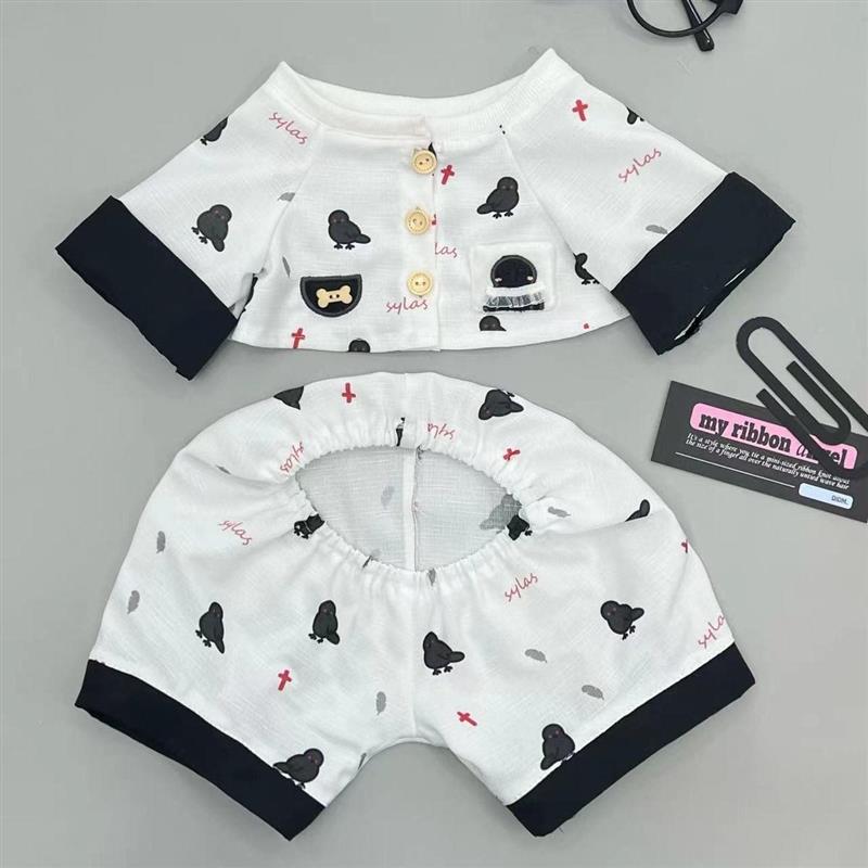 秦彻乌鸦娃衣两件套40厘米棉花娃娃衣服裤子娃衣40cm恋与深空套装