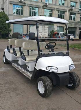 工厂直销新品EZGO高尔夫球车款式油电两用四轮6座敞篷燃油助力车