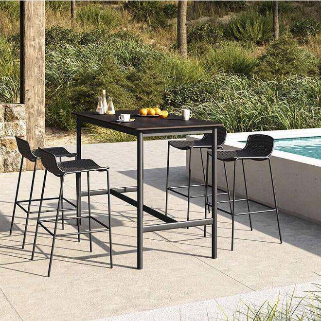 加高前椅室外露酒吧庭院花园酒店天吧台台桌椅简约背高脚凳子LG69,商业/办公家具,商用藤编家具,淘宝优惠券,粉丝福利购,淘宝优惠卷