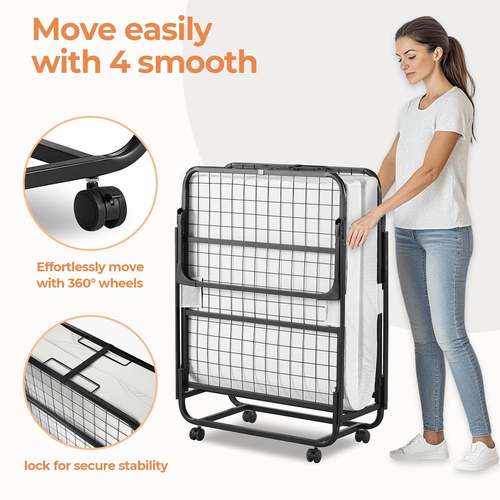 厂人家直销便携式ZDC-09S折回叠床用加厚高弹海绵床垫单床家客房