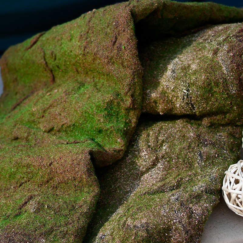仿真特土味青苔苔藓石头装饰软装造景景观植绒专用树皮土色草皮