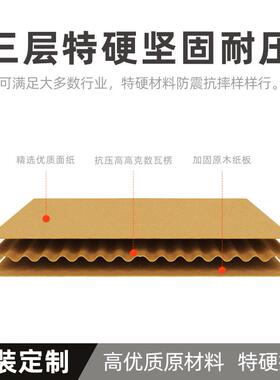 OXR特硬t2白飞盒服快递盒打包形纸箱长方装纸盒包装盒机小卡定制