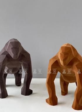 FQL现代简绒面猩猩小泰约山装饰样板房楼处酒售店客酒柜软厅装工