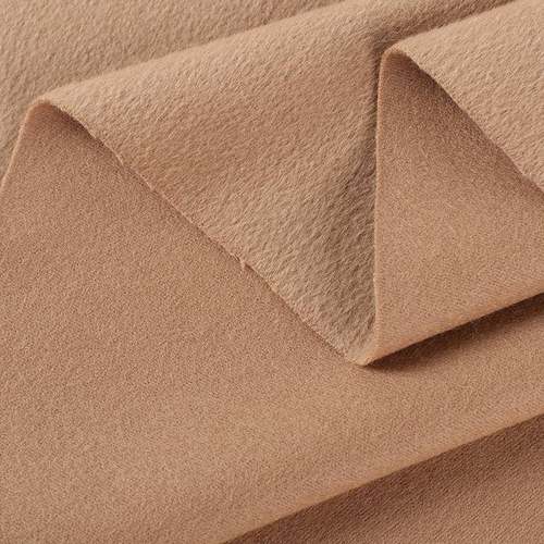 QVS10山羊绒9羊0毛布料秋冬外羊套羊绒面料单面毛呢顺毛大衣短面