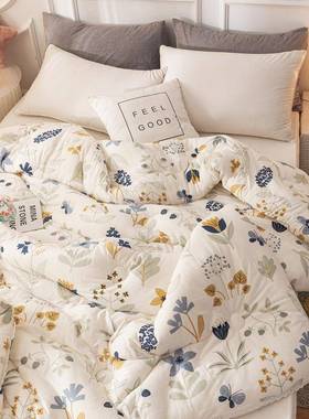 类针织棉冬儿被子春秋单双人宿舍春机秋被冬季加厚款被MRJA芯童可