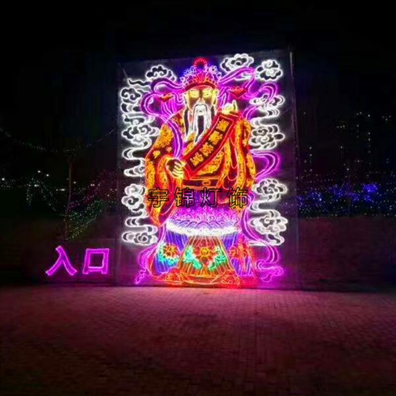 LE神D装发光嫦娥奔月灯广场中公IPM园七彩发光饰国话人物中秋装饰