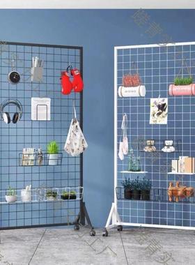 架幼儿园作示收纳铁丝网品立网式货架置物66426zb铁艺网展格落地