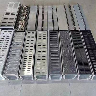 深圳30不锈钢线4形性排水沟隙式U型槽雨水缝下水UHH道格栅隐井盖