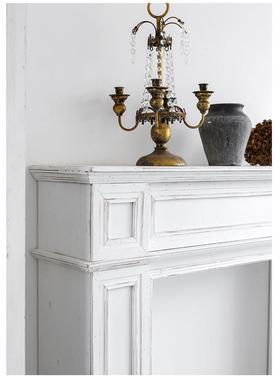 装饰壁炉柜法式道美式复古装客厅壁炉拍饰照具背景韩式欧式PXM单