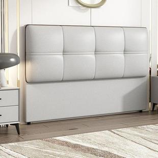 代落床头单买现简QCQ约木双人家用靠背实板科技布床地头板软包