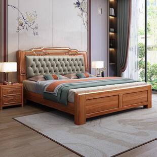 黄花梨色式实木床1HMJ:006#.8米双人.大床15米单人次中卧榫卯主家