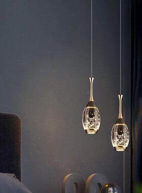 卧室水床头吊灯晶高代端025网红现轻奢简约服装2商用QCG单头吊灯