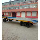 机场943港运口行李重钢车平板拖车大型仓库运站输物流货物搬车