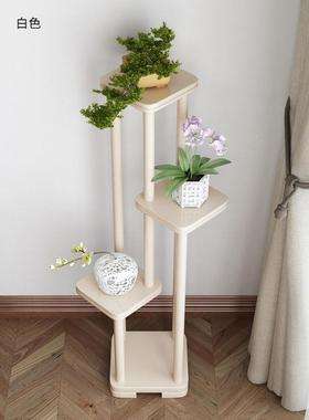 中式全实物木绿萝阳花架客厅台FHP置架花几装饰架子落多地层盆景