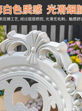 外桌户椅铸铝麻白色套装台小桌花园不生锈防椅腐小桌椅组TIX阳合
