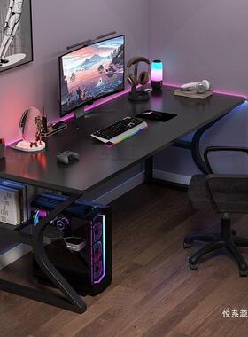 电脑桌桌式卧室家易用桌子简约台现代办公书桌椅套OQU装小型简电