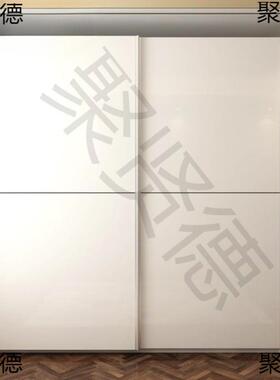 X90U定制推拉门门衣简约现代移卧室白色柜推拉橱门大衣实4DyC7CzZ