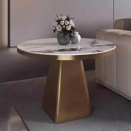 茶几现代简约沙方发OXY角几阳台客厅店民边宿酒几形轻奢岩板小桌