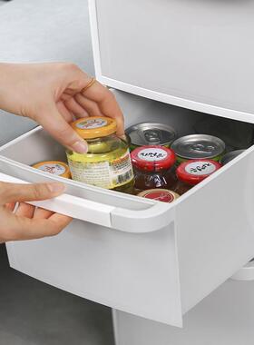 2CAL805183M卫生夹缝收纳柜塑料落地抽式储物厕间所2浴室屉缝隙整