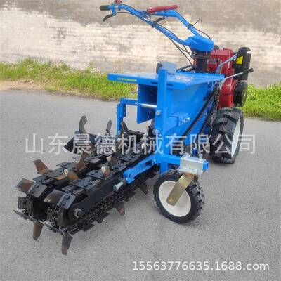 手扶条式沟SJL机农田链果园开小型柴油沟管线道开槽机