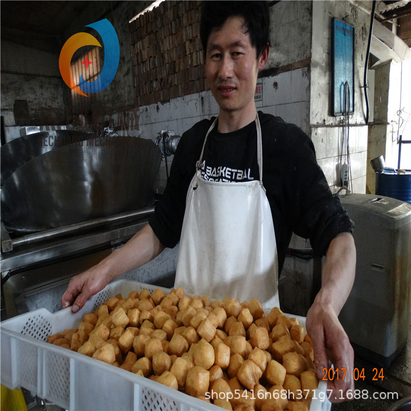 两种温度炸豆泡的机器 全自动双重控温油炸锅 油炸豆泡专用双联锅