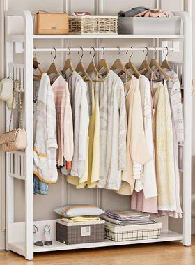 纳实木收衣架家落地立式加厚加粗卧置物架ETA用新多功客能卧室包