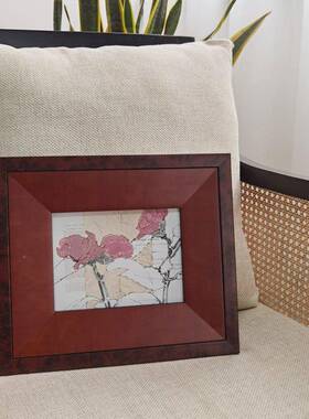 鼎川画BC-460花业瓣书实木法中式古创意复古装饰画卧室餐厅小艺众