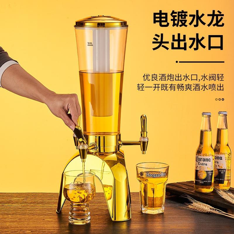 三头FLY酒酒炮啤分配器扎龙啤酒炮三三头酒升炮